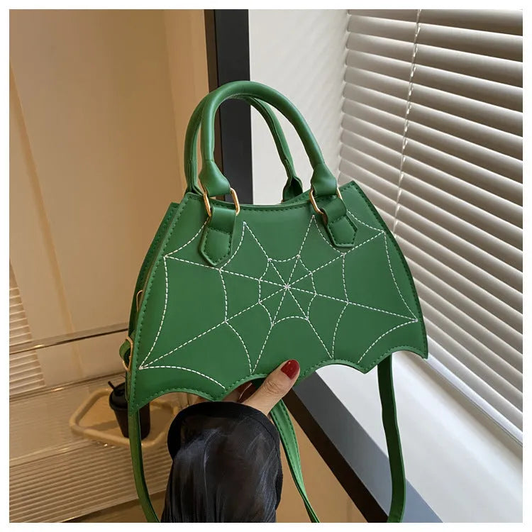 Halloween Spider Web Saddle Bags Fashion Personality Crossbody Shoulder Bag With Handle Women's Handbags - Bellarte Enchanté Halloween Spider Web Saddle Bags Fashion Personality Crossbody Shoulder Bag With Handle Women's Handbags